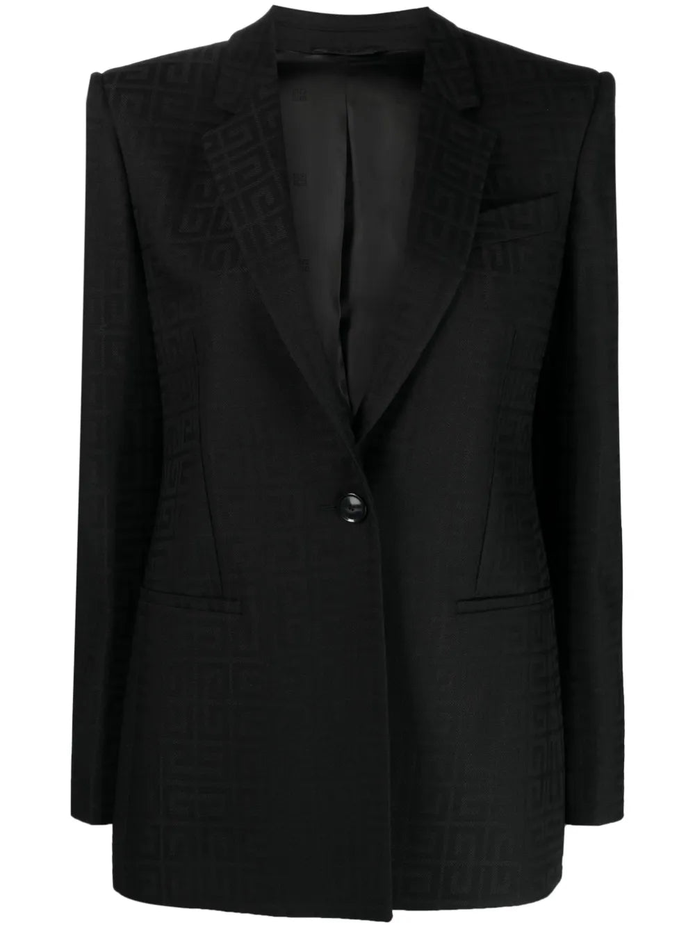 4G Jacquard Wool Blazer