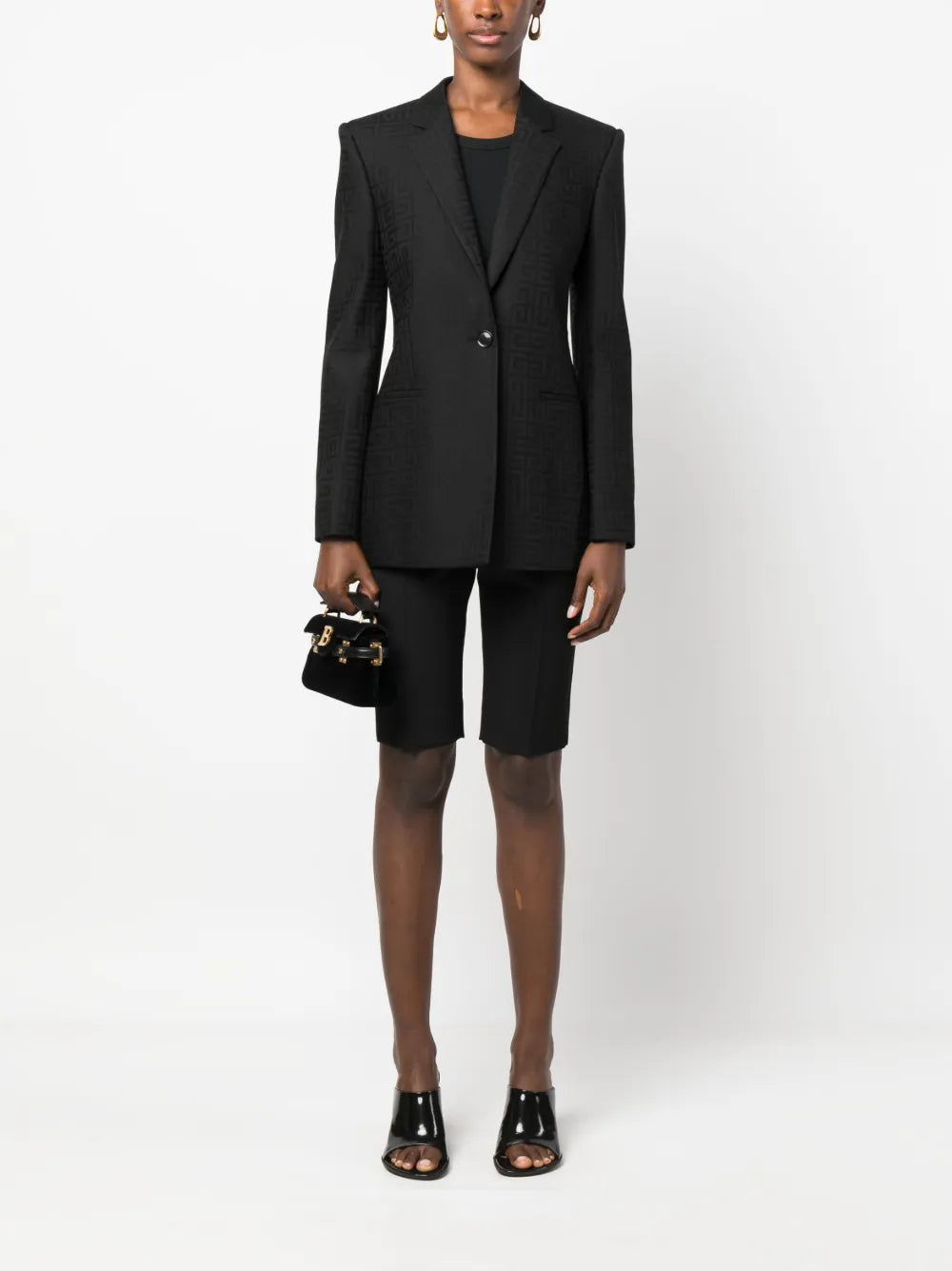 4G Jacquard Wool Blazer