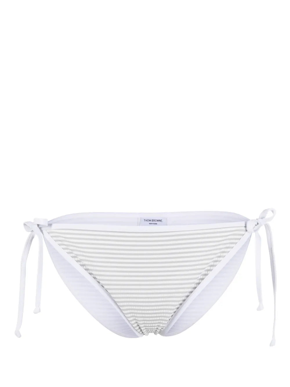 Stripe-Pattern Bikini Bottoms
