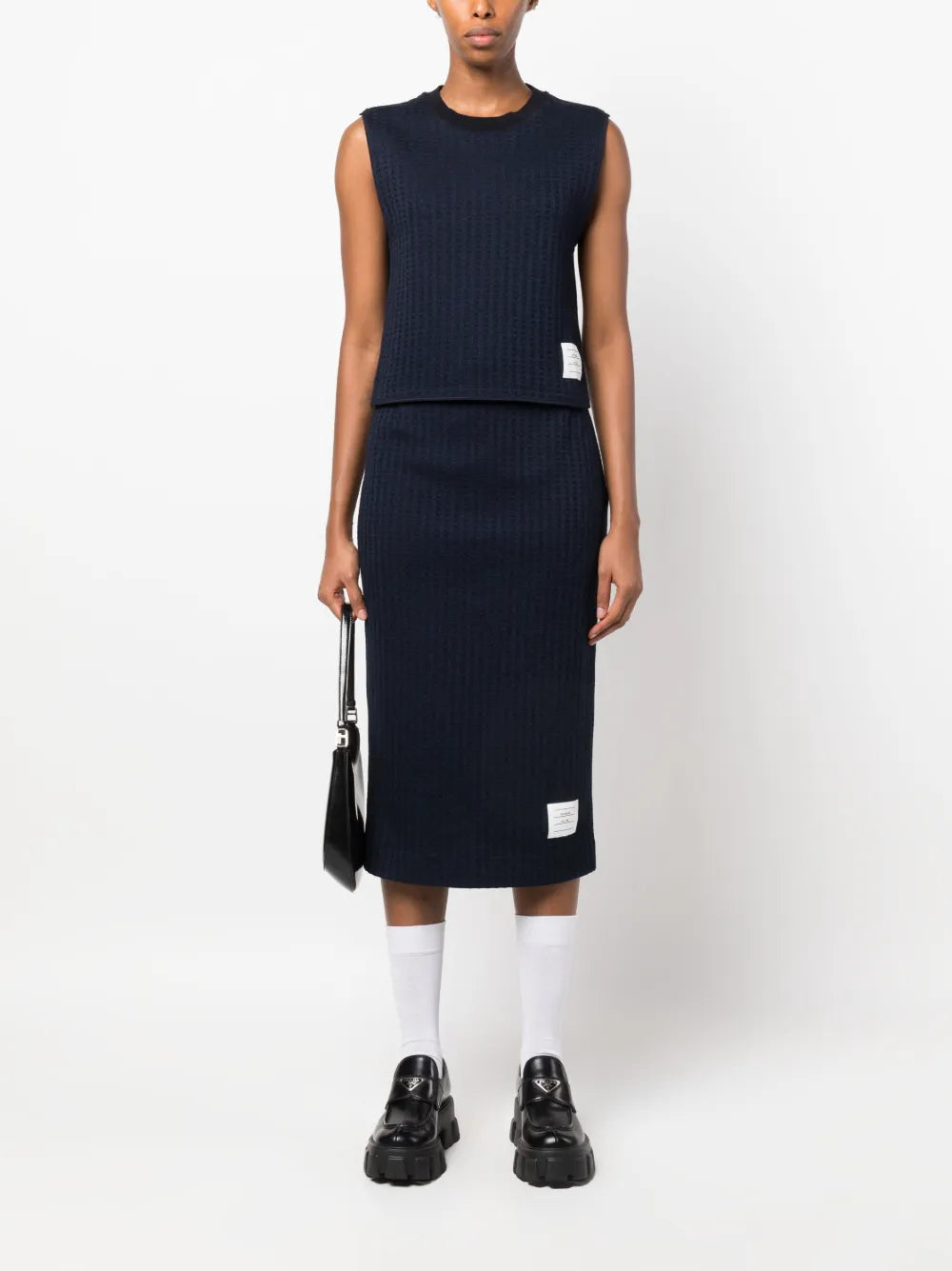 Logo-Patch Jacquard Top