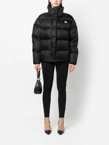 Logo-Print Quilted Jacket