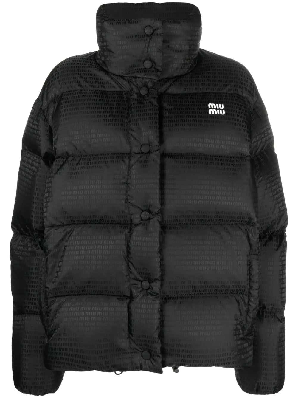 Logo-Print Quilted Jacket