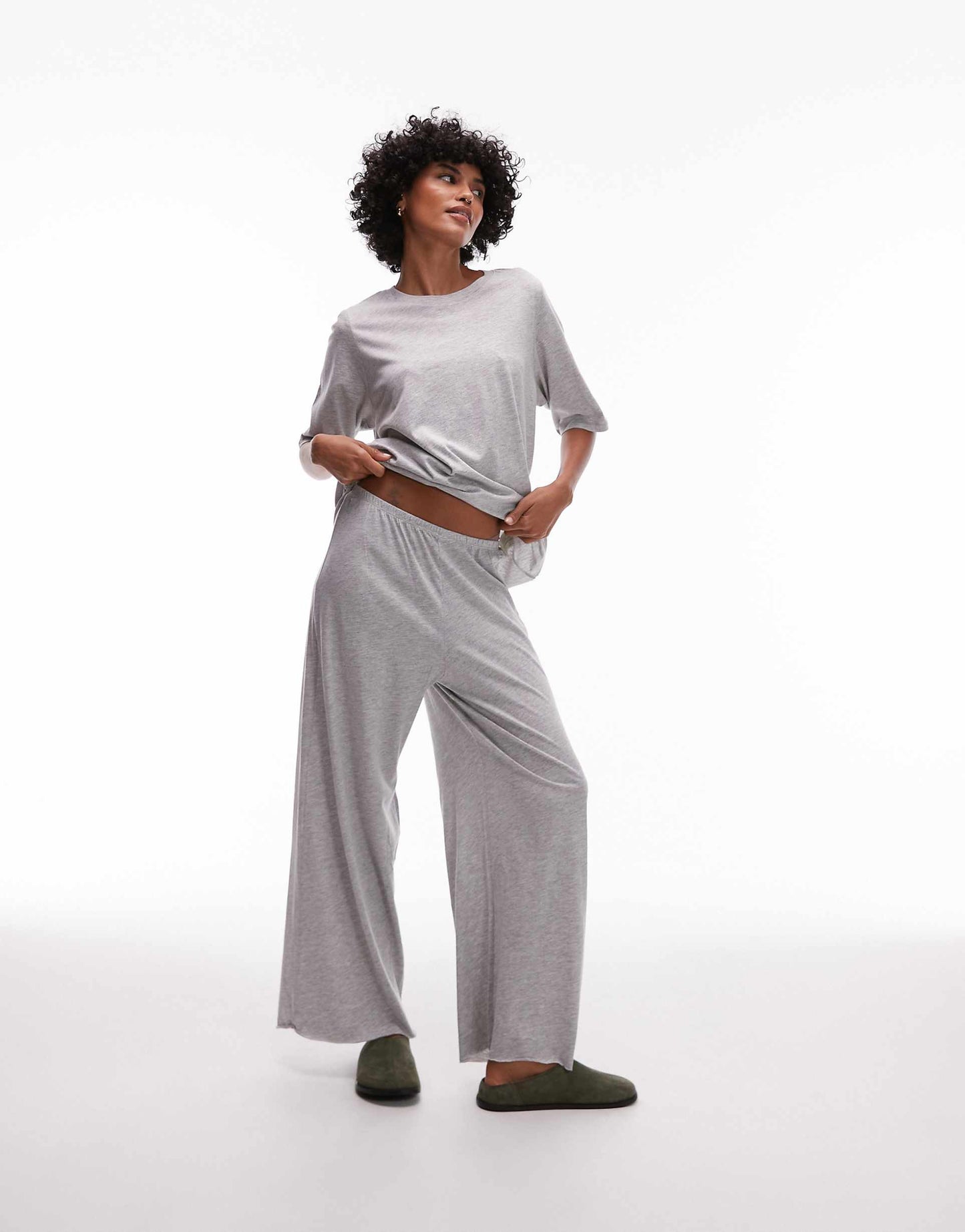 Mix And Match Cotton T-Shirt Pyjama Top