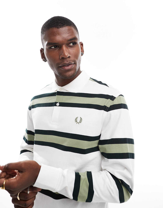 Jersey Stripe Rugby Shirt In
