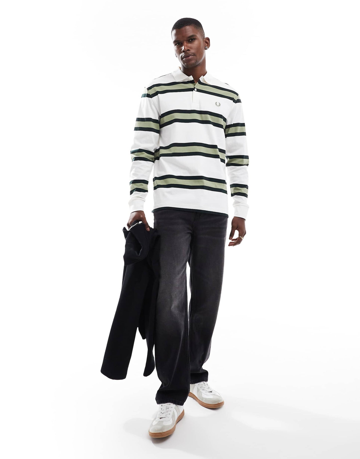 Jersey Stripe Rugby Shirt In