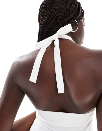 Skinny Strap Halterneck Top