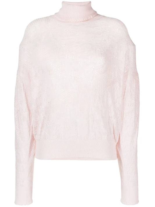 Roll-Neck Knitted Top