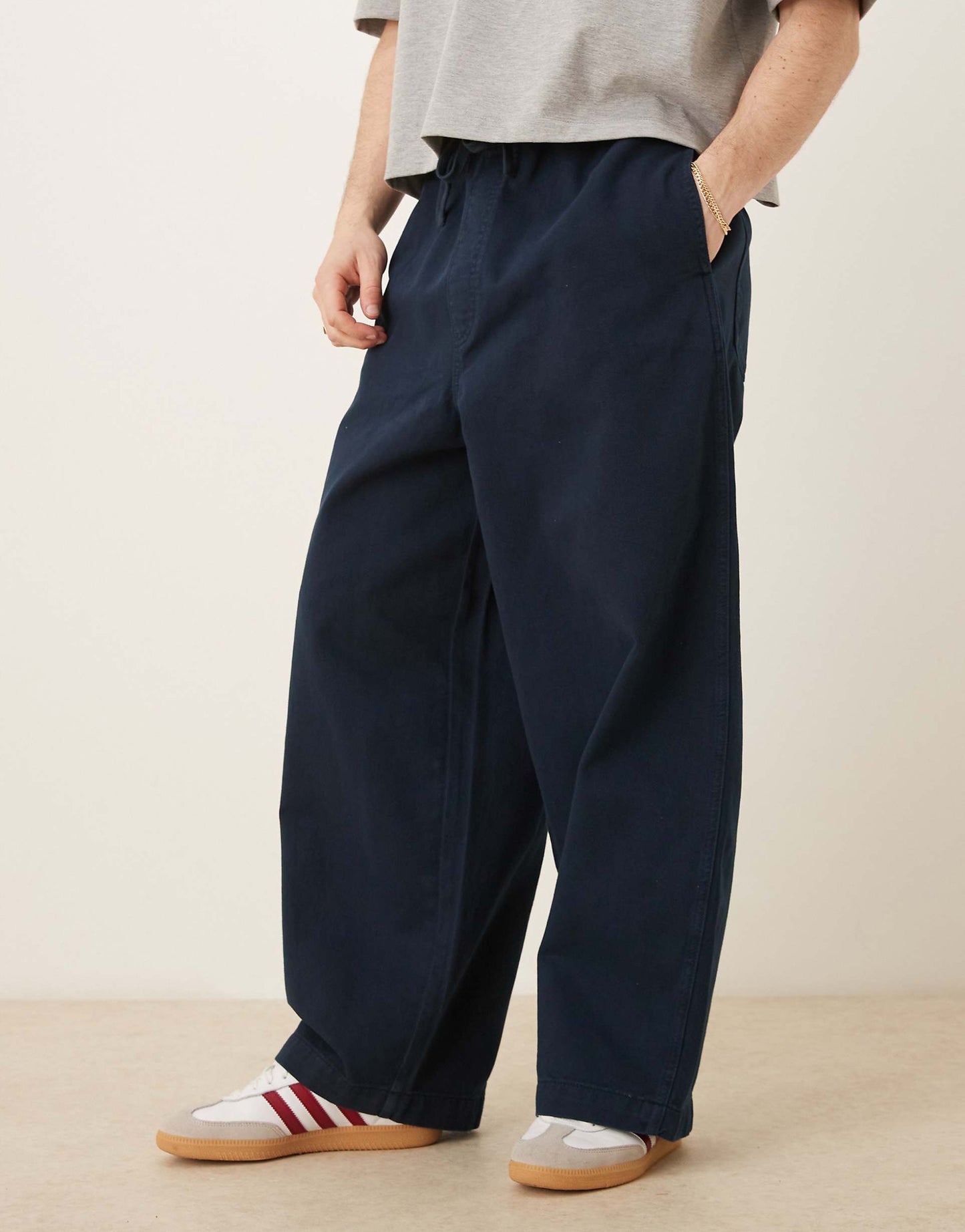 Oversized Parachute Trouser With Drawstring