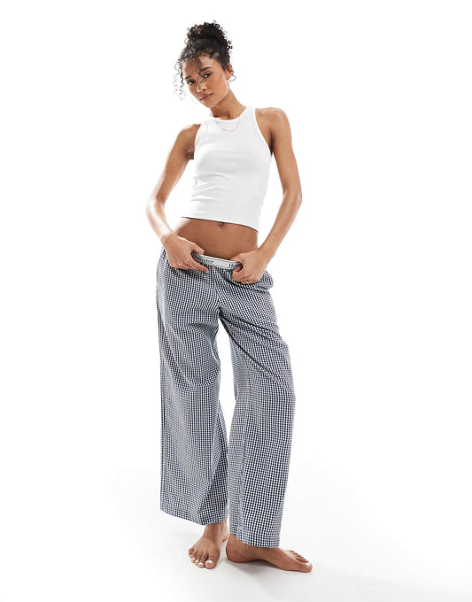 Low Rise Baggy Pyjama Bottoms