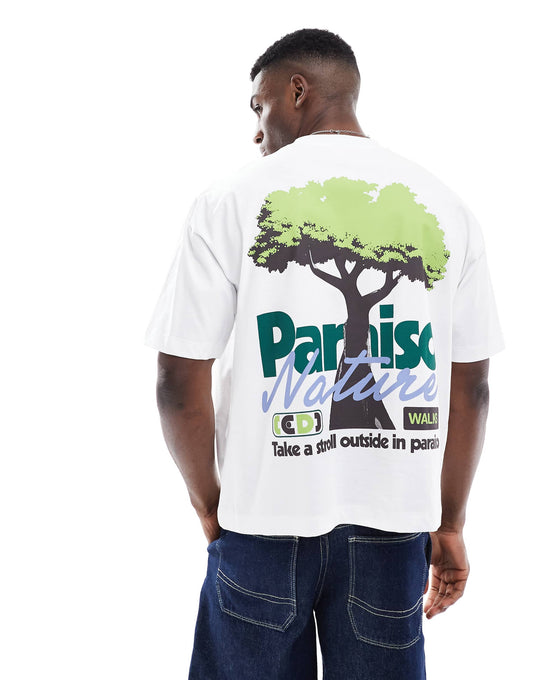 Boxy Oversized T-Shirt With Outdoor Graphic