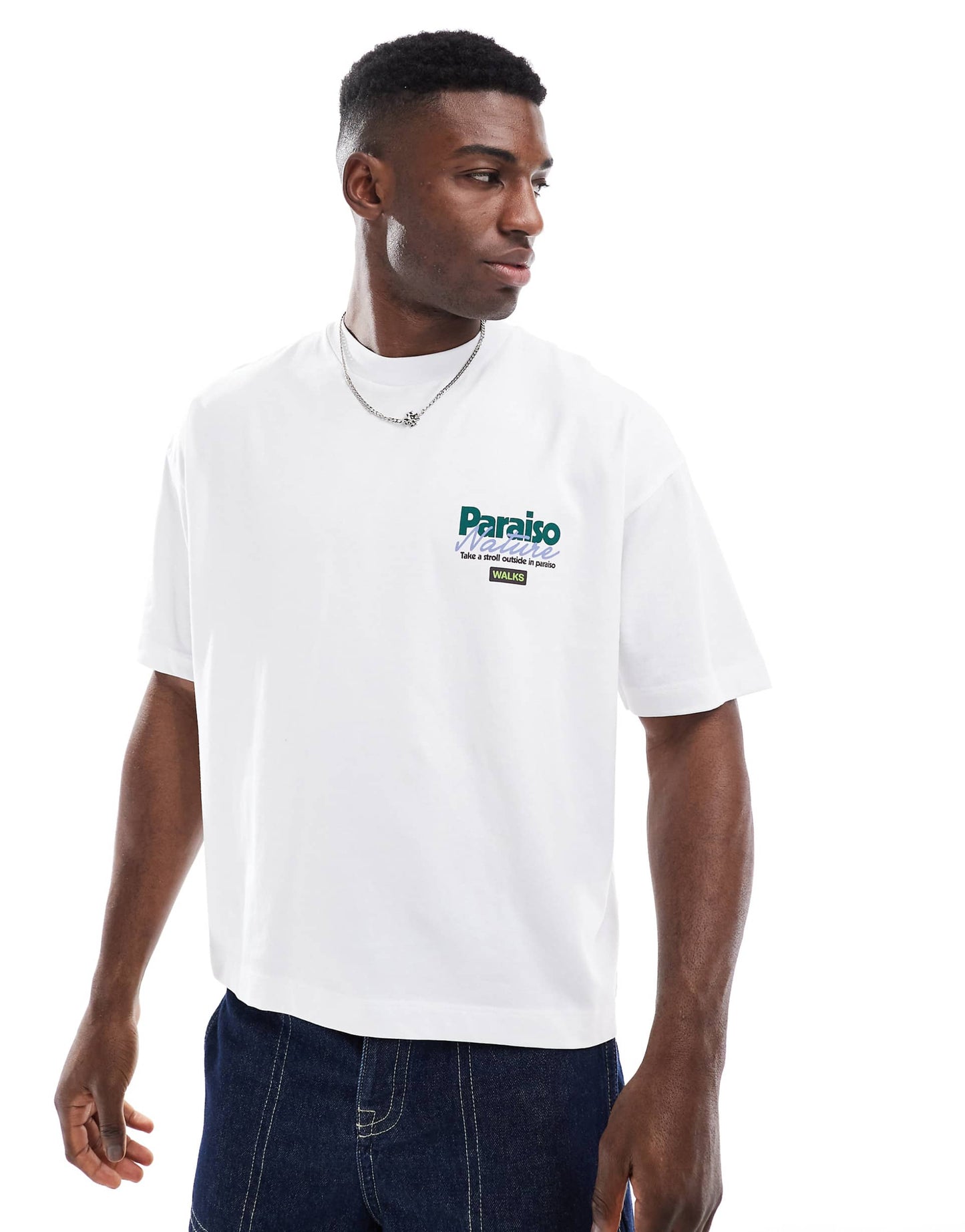 Boxy Oversized T-Shirt With Outdoor Graphic