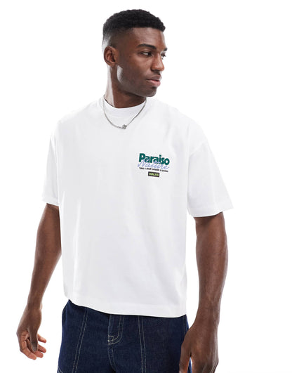 Boxy Oversized T-Shirt With Outdoor Graphic