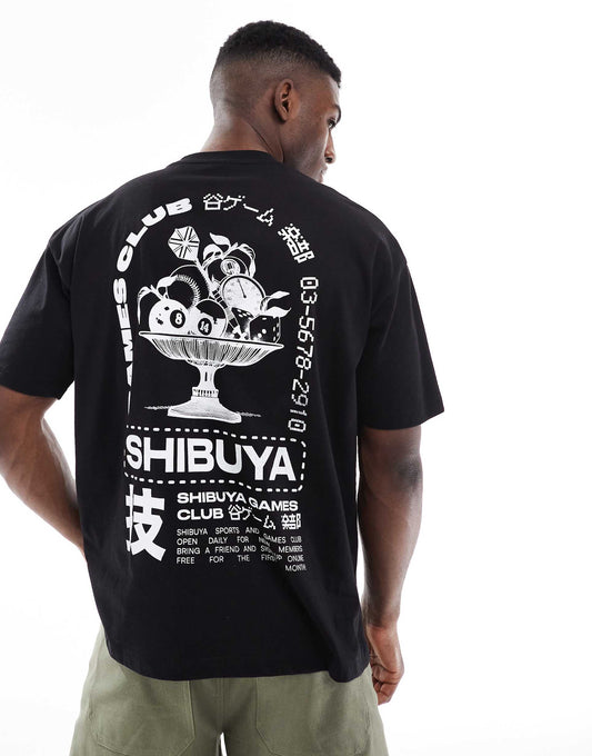 Oversized T-Shirt With Shibuya Graphic