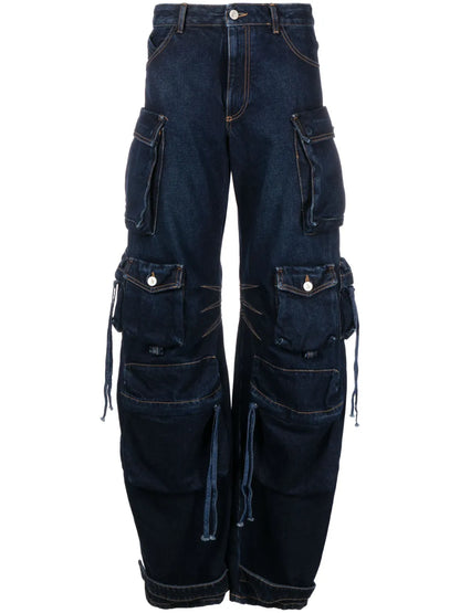 Fern Wide-Leg Cargo Jeans