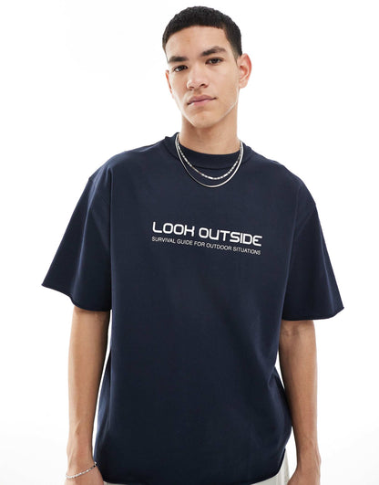 Space Back Graphic T-Shirt
