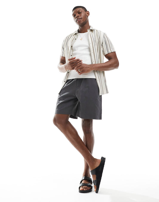 Linen Blend Shorts