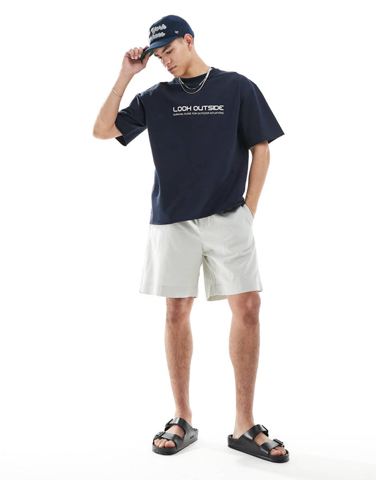 Linen Blend Shorts