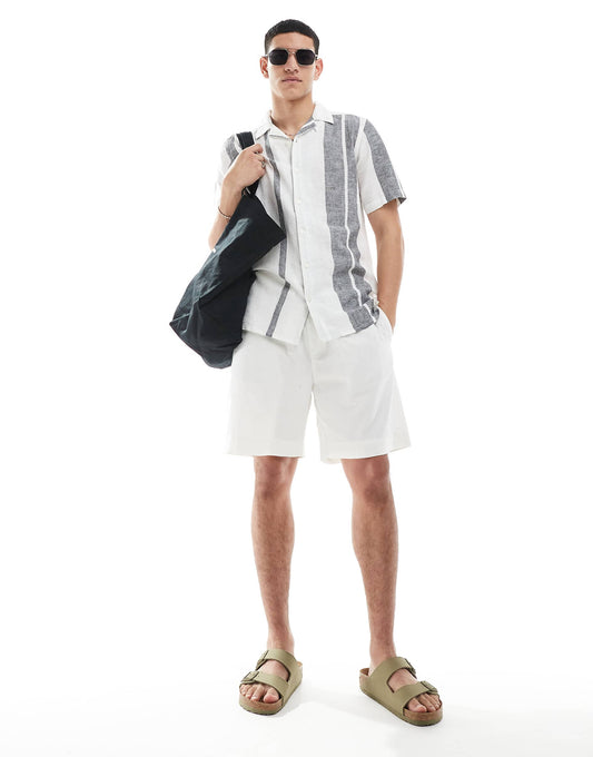 Linen Blend Shorts