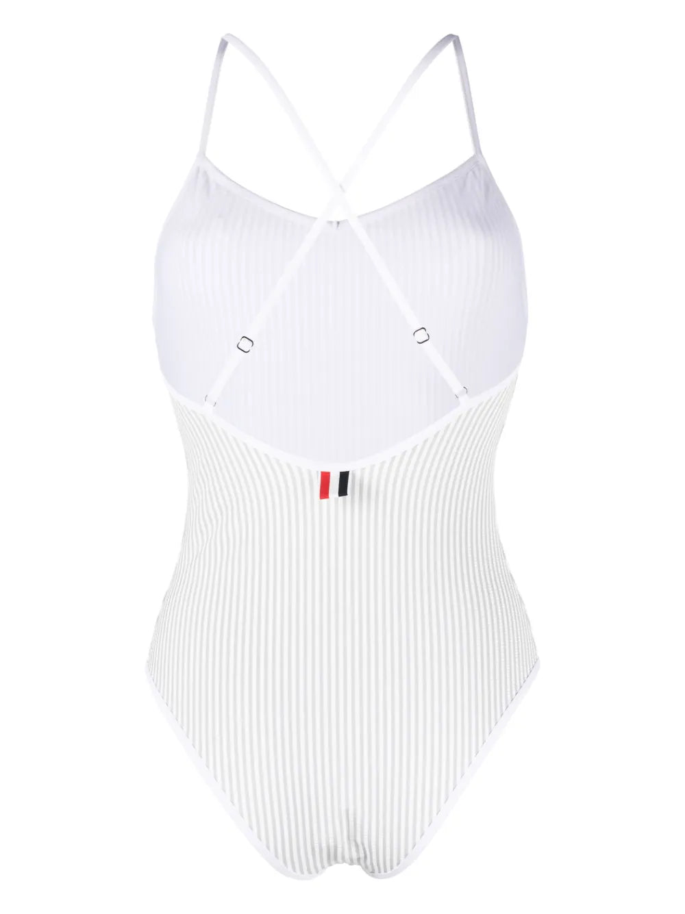 Stripe-Print Seersucker Swimsuit