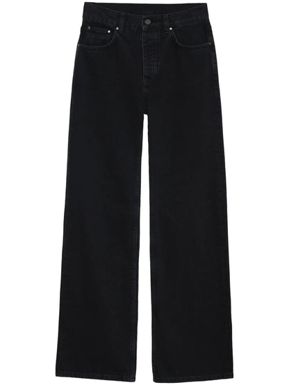 Logo-Patch Wide-Leg Jeans