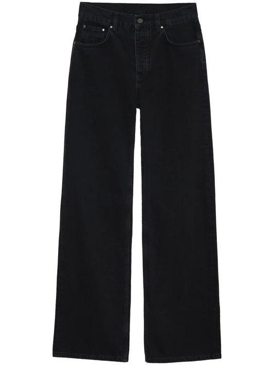 Logo-Patch Wide-Leg Jeans