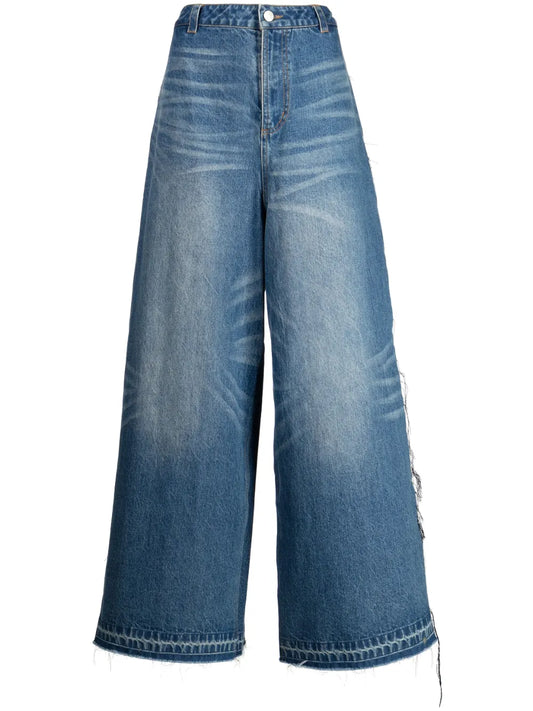 High-Waisted Wide-Leg Jeans