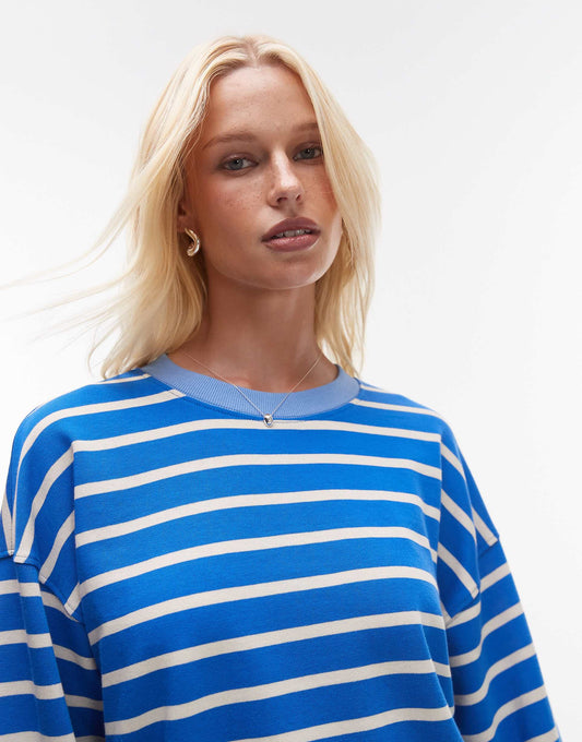Jersey Long Sleeve Crew Neck Top