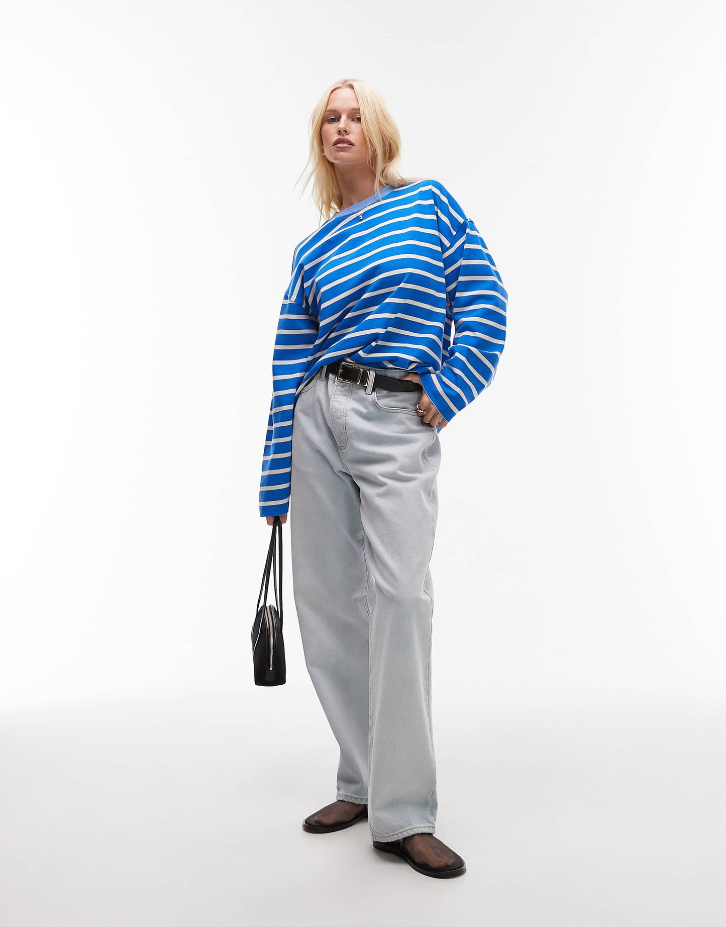 Jersey Long Sleeve Crew Neck Top