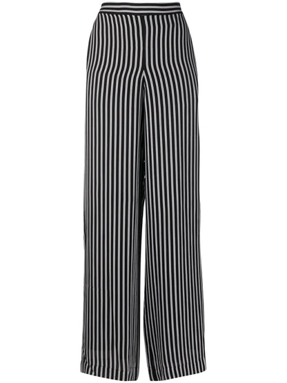Striped Wide-Leg Trousers