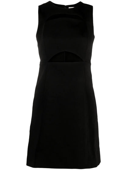 Cut-Out Sleeveless Shift Dress
