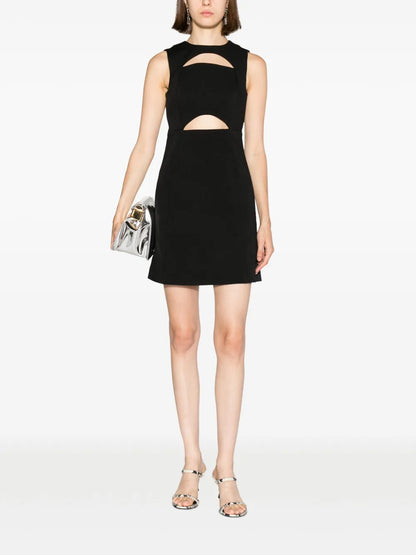 Cut-Out Sleeveless Shift Dress