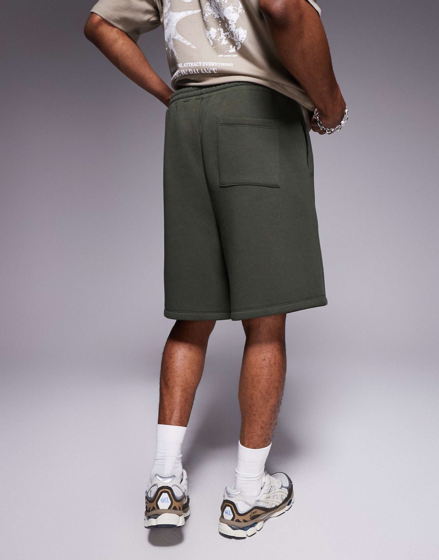 Oversized Short With Number Print