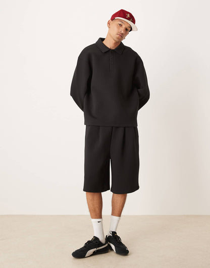 Co-Ord Oversized Longer Length Scuba Short