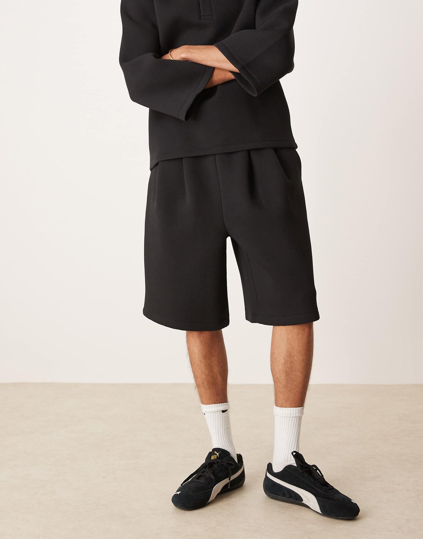 Co-Ord Oversized Longer Length Scuba Short