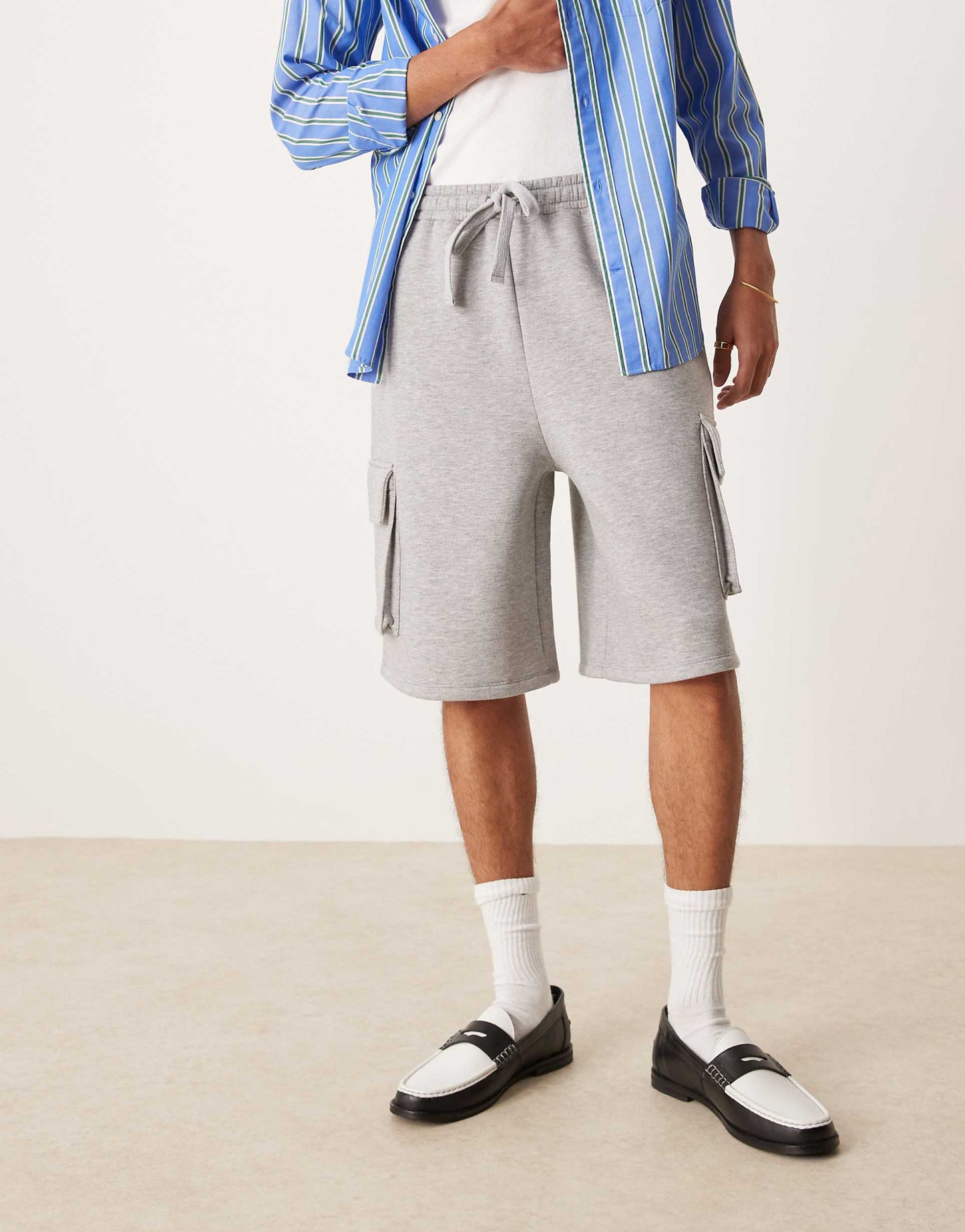 Oversized Longer Length Short With Utility Pockets