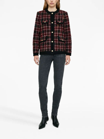 Lydia Cherry Plaid Jacket