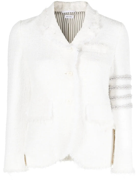 4-Bar Tweed Jacket