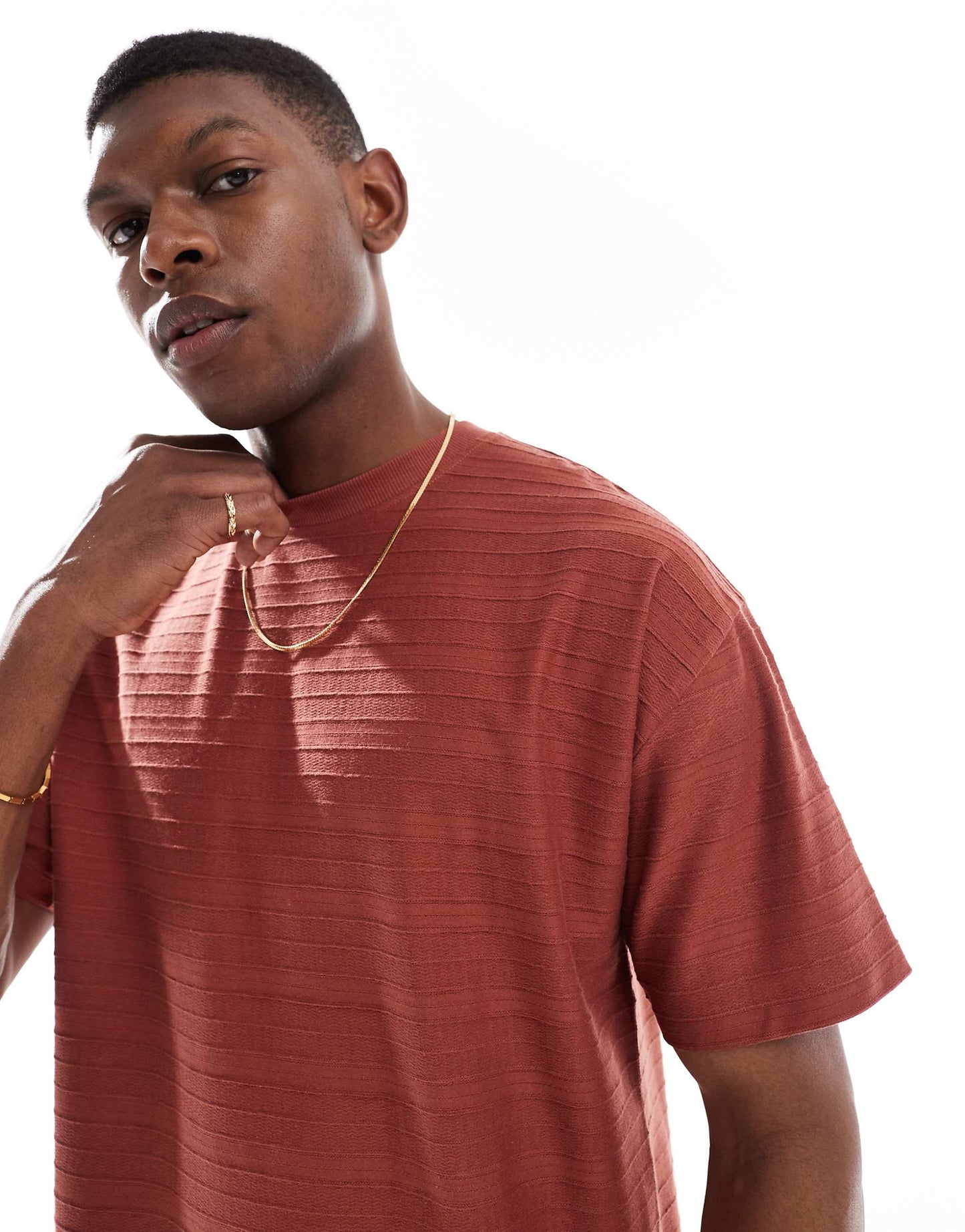 Textured Tonal Stripe T-Shirt