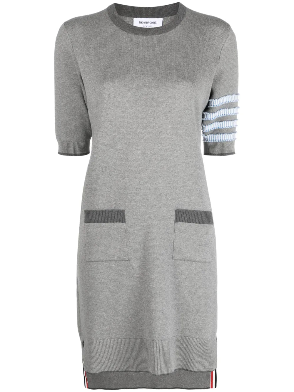 4-Bar Stripe Knitted Minidress