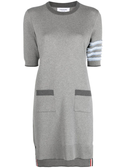 4-Bar Stripe Knitted Minidress
