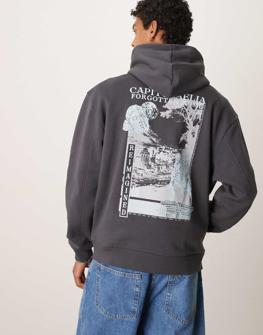 Oversized Hoodie With Back Print