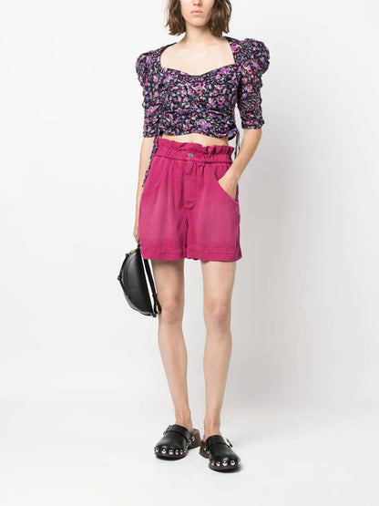 Galaor Puff-Sleeve Blouse