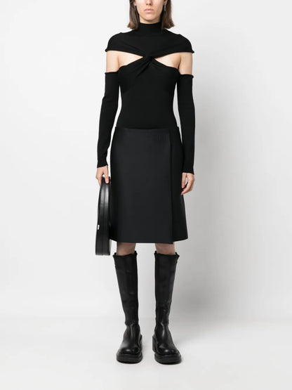 Twist-Detail Cut-Out Jumper