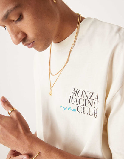 Boxy Oversized T-Shirt With Front And Back Print