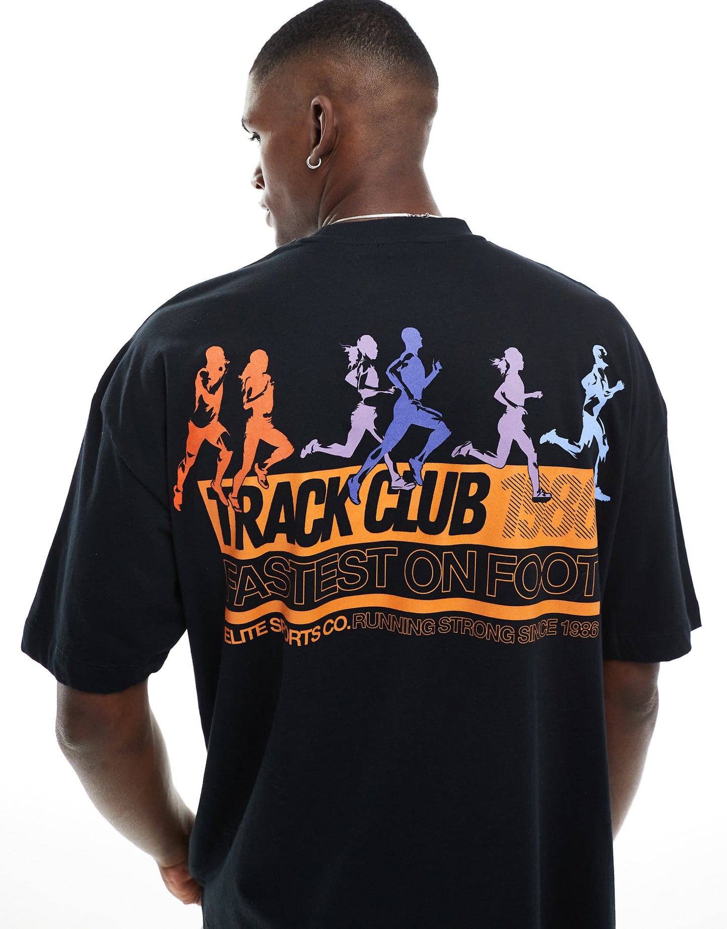 Oversized T-Shirt With Sports Graphic
