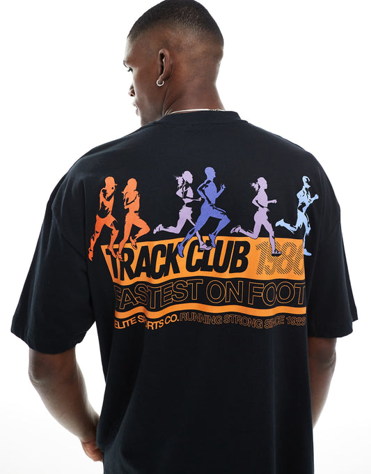 Oversized T-Shirt With Sports Graphic