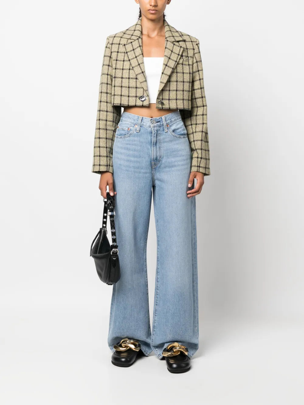 High-Waisted Wide-Leg Jeans