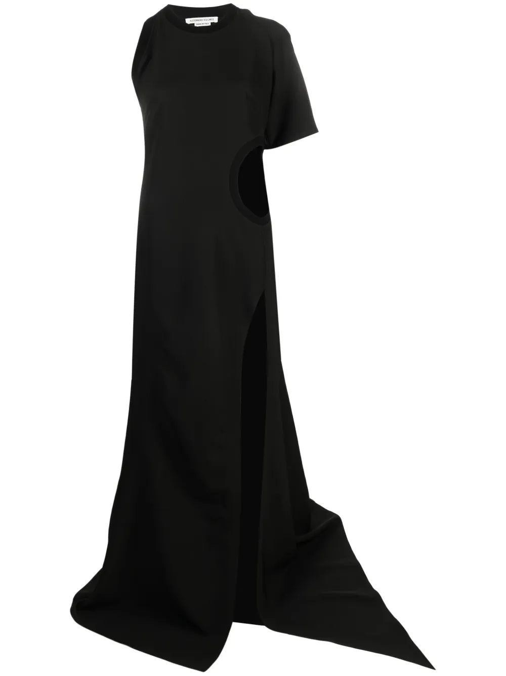 Cut-Out Asymmetric Maxi Dress
