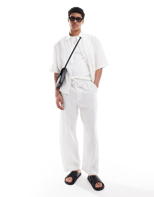 100% Baggy Linen Trouser Co-Ord