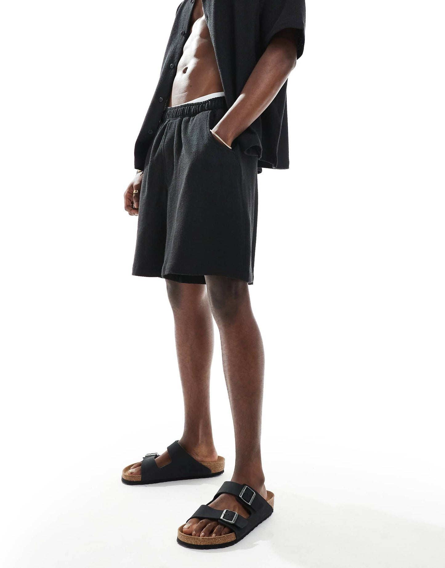 Textured Towelling Shorts Co-Ord